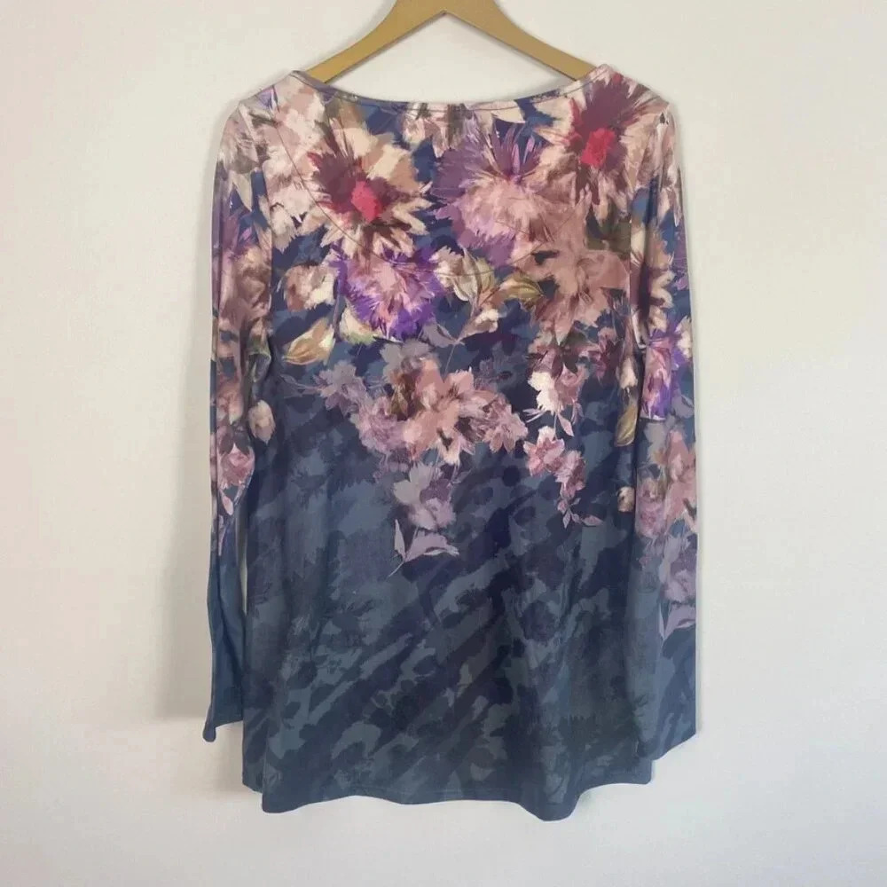 Soft Surroundings Floral Tunic Top - Picture 7 of 10